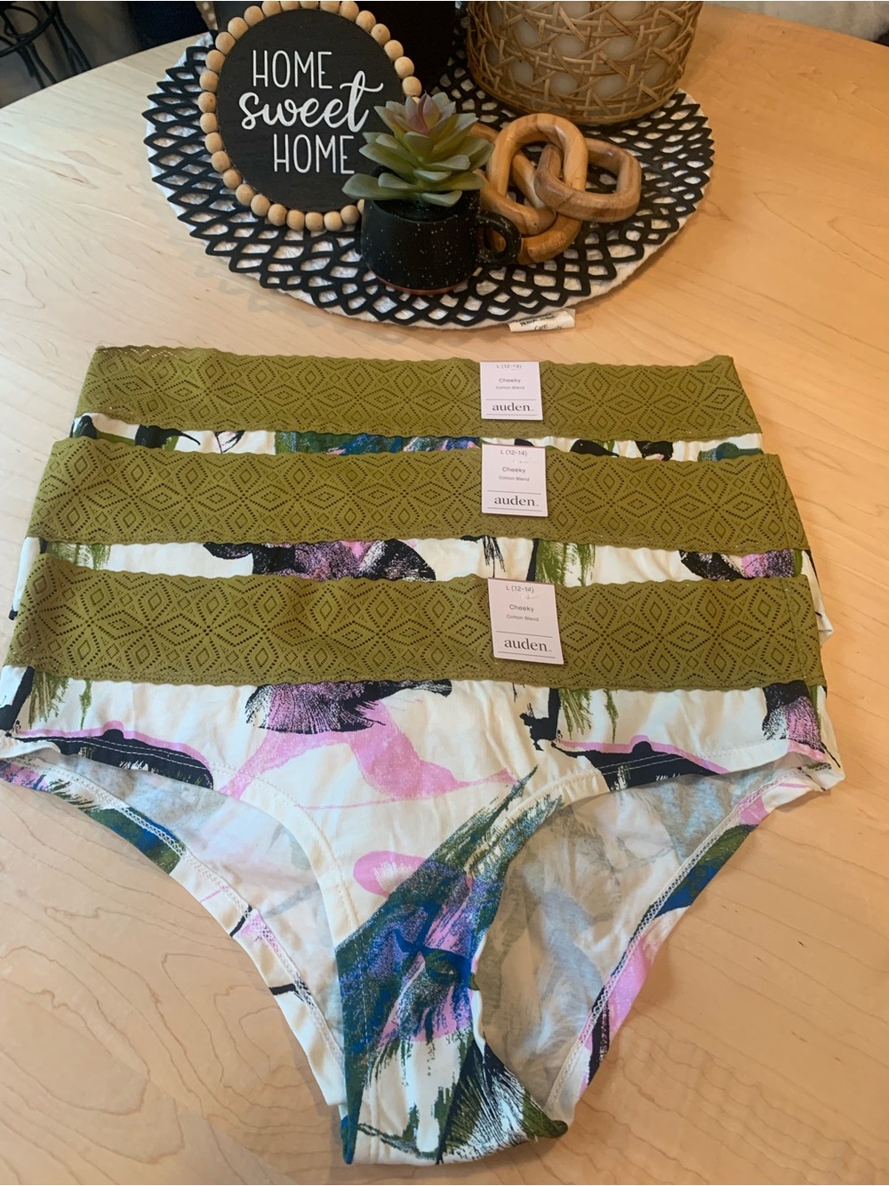 3 pair Auden Cheeky underwear size Large